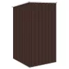  barna horganyzott acél kerti fészer 87 x 98 x 159 cm 