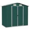  zöld horganyzott acél kerti fészer 205 x 129 x 183 cm 