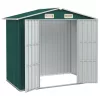  zöld horganyzott acél kerti fészer 205 x 129 x 183 cm 