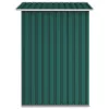 zöld horganyzott acél kerti fészer 205 x 129 x 183 cm 