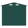  zöld horganyzott acél kerti fészer 205 x 129 x 183 cm 