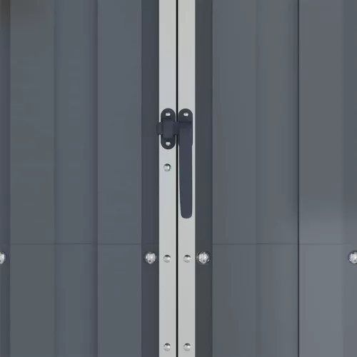  szürke horganyzott acél kerti fészer 116x45x175 cm