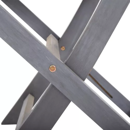  2 db összecsukható tömör akácfa kültéri szék