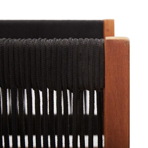  kétszemélyes tömör akácfa kerti kanapé