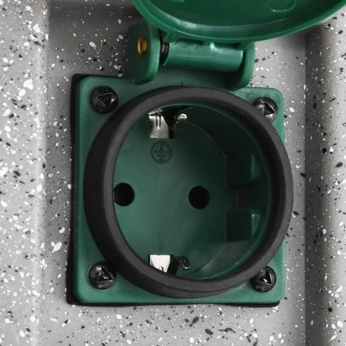  műanyag kerti aljzat szürkület-érzékelővel