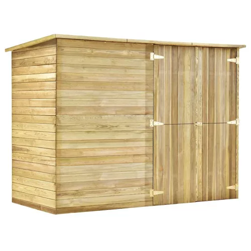  impregnált fenyőfa kerti fészerház 232 x 110 x 170 cm