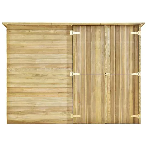  impregnált fenyőfa kerti fészerház 232 x 110 x 170 cm