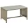  bézs polyrattan dohányzóasztal 70 x 40 x 38 cm