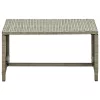  bézs polyrattan dohányzóasztal 70 x 40 x 38 cm