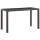  barna polyrattan kerti asztal 123 x 60 x 74 cm