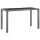  antracitszürke polyrattan kerti asztal 123 x 60 x 74 cm