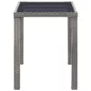  antracitszürke polyrattan kerti asztal 123 x 60 x 74 cm