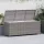  szürke polyrattan kerti tárolóláda 150 x 50 x 60 cm