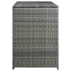  antracit polyrattan dupla tároló gurulós kukához 148x77x111 cm  