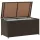 barna polyrattan kerti tárolóláda 100 x 50 x 50 cm