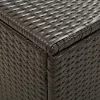  barna polyrattan kerti tárolóláda 100 x 50 x 50 cm