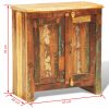VID Újrahasznosított fa szekrény két ajtóval Vintage antik stílusú