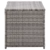  szürke polyrattan kerti tárolóláda 100 x 50 x 50 cm