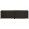  barna polyrattan kerti tárolóláda 200 x 50 x 60 cm