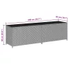  barna polyrattan kerti tárolóláda 200 x 50 x 60 cm