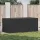  fekete polyrattan kerti tárolóláda 180 x 90 x 70 cm