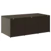  barna polyrattan kerti tárolóláda 180 x 90 x 70 cm