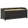  fekete polyrattan kerti tárolópad 120 cm