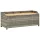  szürke polyrattan kerti tárolópad 120 cm