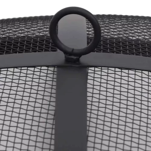  rozsdamentes acél kültéri tűztál grillráccsal 76 cm