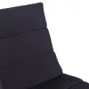  fekete polyrattan napozóágy párnával