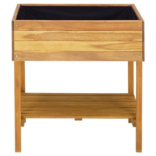  kerti tömör akácfa magaságyás 78,5 x 58,5 x 78,5 cm