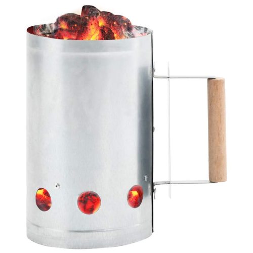  horganyzott acél begyújtókémény faszenes grillezőhöz