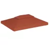 terrakotta kétszintes pavilon tetőponyva 310 g/m² 4 x 3 m
