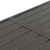  sötétszürke acél kerti asztal 180 x 83 x 72 cm