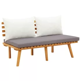  tömör akácfa kerti pad párnákkal 115 cm
