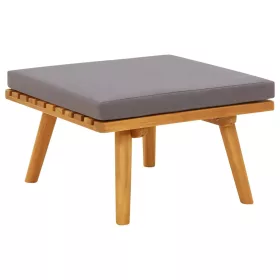    tömör akácfa kerti lábzsámoly párnával 60 x 60 x 29 cm