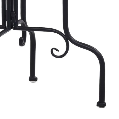  kék és fehér kerámia mozaik kisasztal