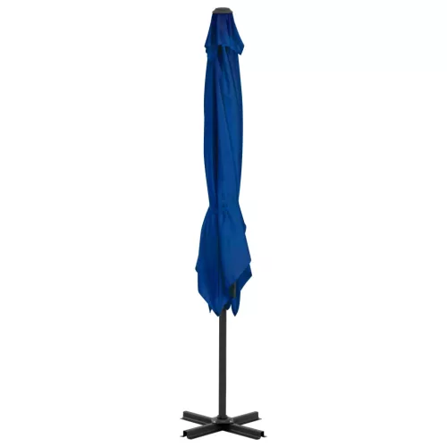  azúrkék konzolos napernyő alumíniumrúddal 250 x 250 cm