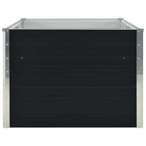  antracitszürke horganyzott acél kerti magaságyás 160x80x45 cm