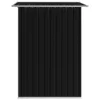  antracitszürke acél kerti fészer 204 x 132 x 186 cm 