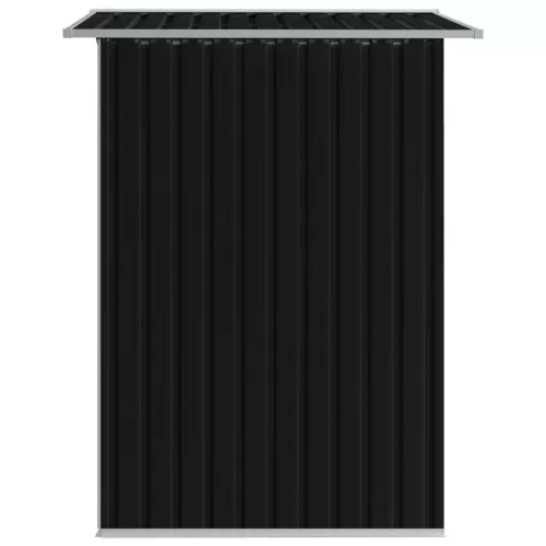  antracitszürke acél kerti fészer 204 x 132 x 186 cm 