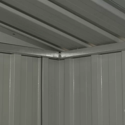  antracitszürke acél kerti fészer 204 x 132 x 186 cm 