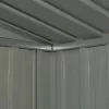  antracitszürke acél kerti fészer 257 x 205 x 178 cm  