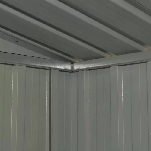  antracitszürke acél kerti fészer 257 x 205 x 178 cm  