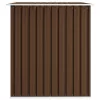  barna acél kerti fészer 257 x 205 x 178 cm 