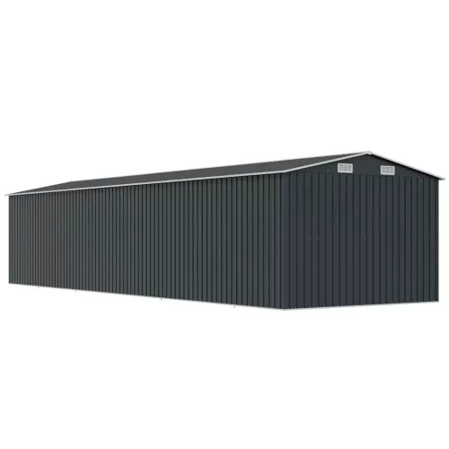  antracitszürke horganyzott acél kerti fészer 257 x 779 x 181 cm