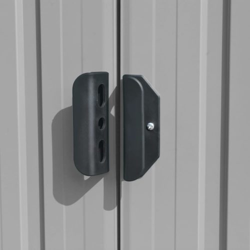  szürke horganyzott acél kerti fészer 257 x 990 x 181 cm