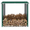  zöld horganyzott acél kerti tűzifatároló 172 x 91 x 154 cm 