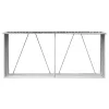 antracit horganyzott acél kerti tűzifatároló 330 x 84 x 152 cm  