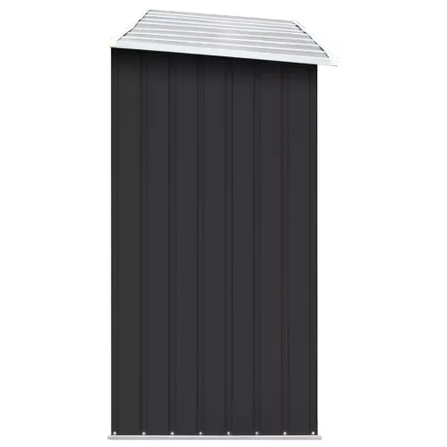  antracit horganyzott acél kerti tűzifatároló 330 x 84 x 152 cm  
